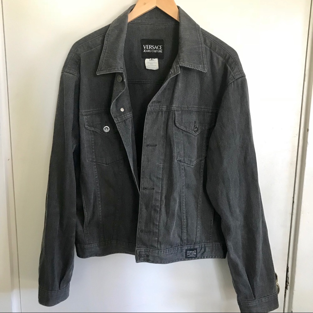 Vintage Versace Jeans Couture Gray Denim Jacket